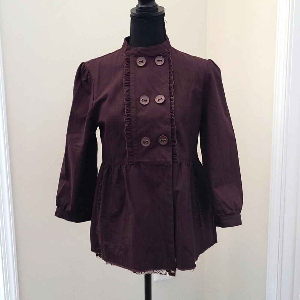 paperdenim&cloth Brown Double Breasted Jacket